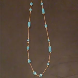 NWOT RARE Kate Spade NY Scatter Necklace turquoise